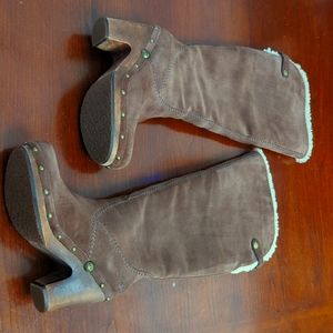Ladies tall UGG heeled boots